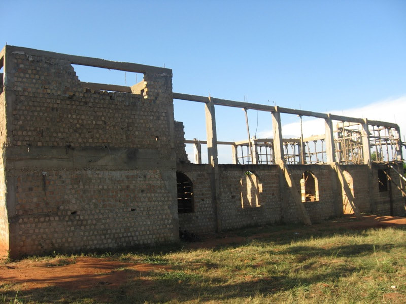 Unfinished hall at Zion, 2013.